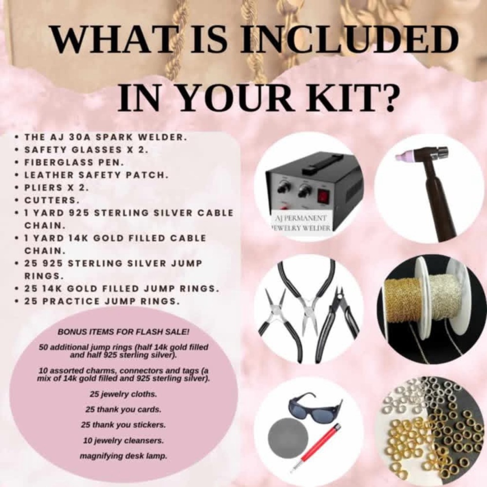 Brand new permanent jewelry kit